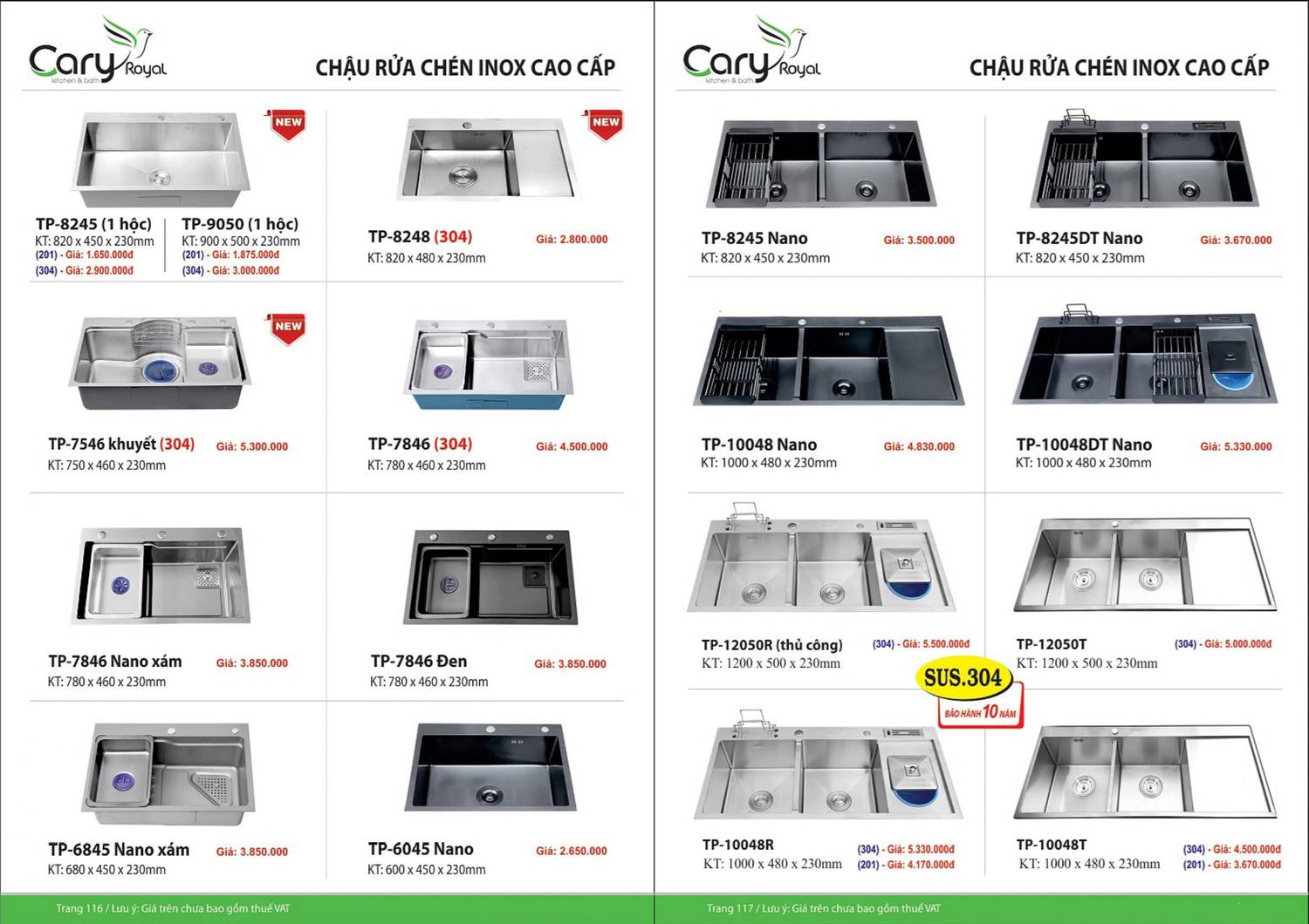Thiết bị vệ sinh CARY ROYAL Catalogue và Bảng giá mới nhất 2024 - 2025 /Page 59
